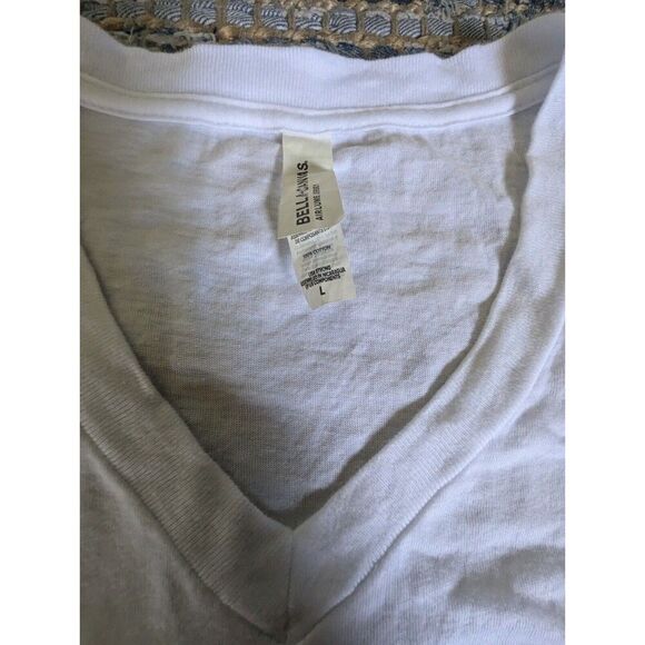 Texas Tech T Shirt L Cotton S/S Vneck Pullover Football NCAA Game Day Collegiate - Picture 3 of 9